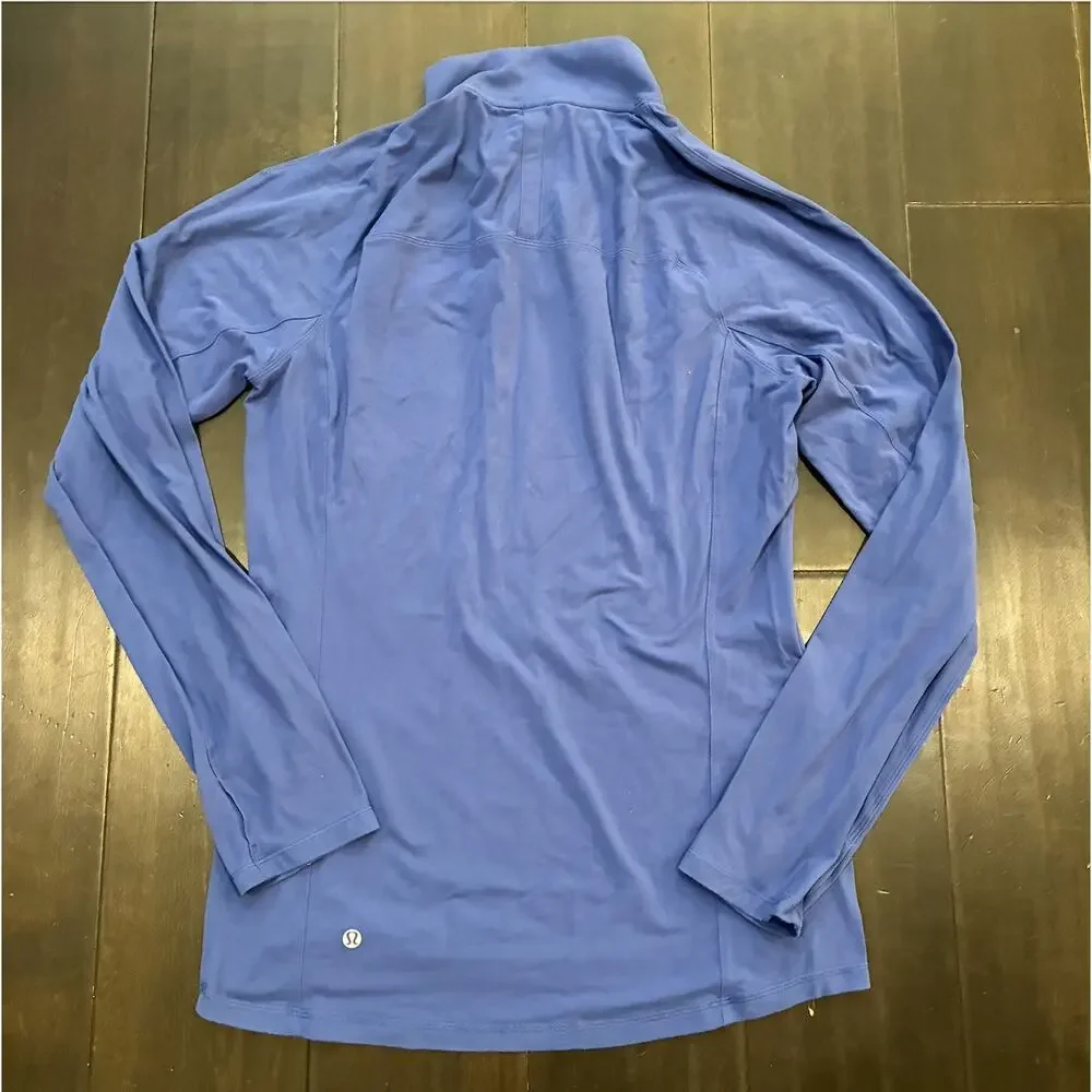 Lululemon Rulu Half Zip Pullover Sweater Sapphire Blue Men's Size S